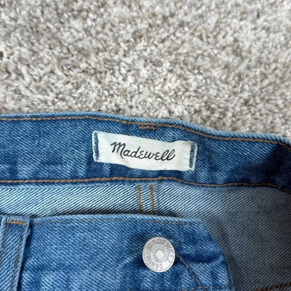 Madewell Jeans Womens 32T Blue High Rise Button Fly Straight The Perfect Vintage - Picture 2 of 15